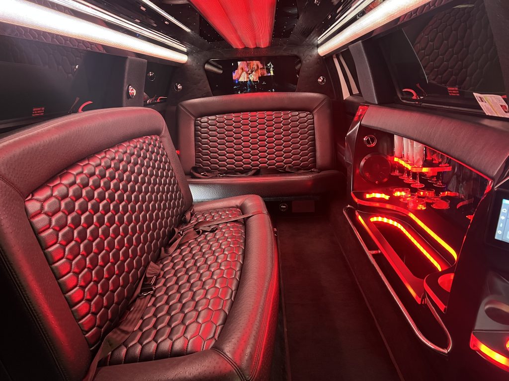 Lincoln MKT stretch limousine interior