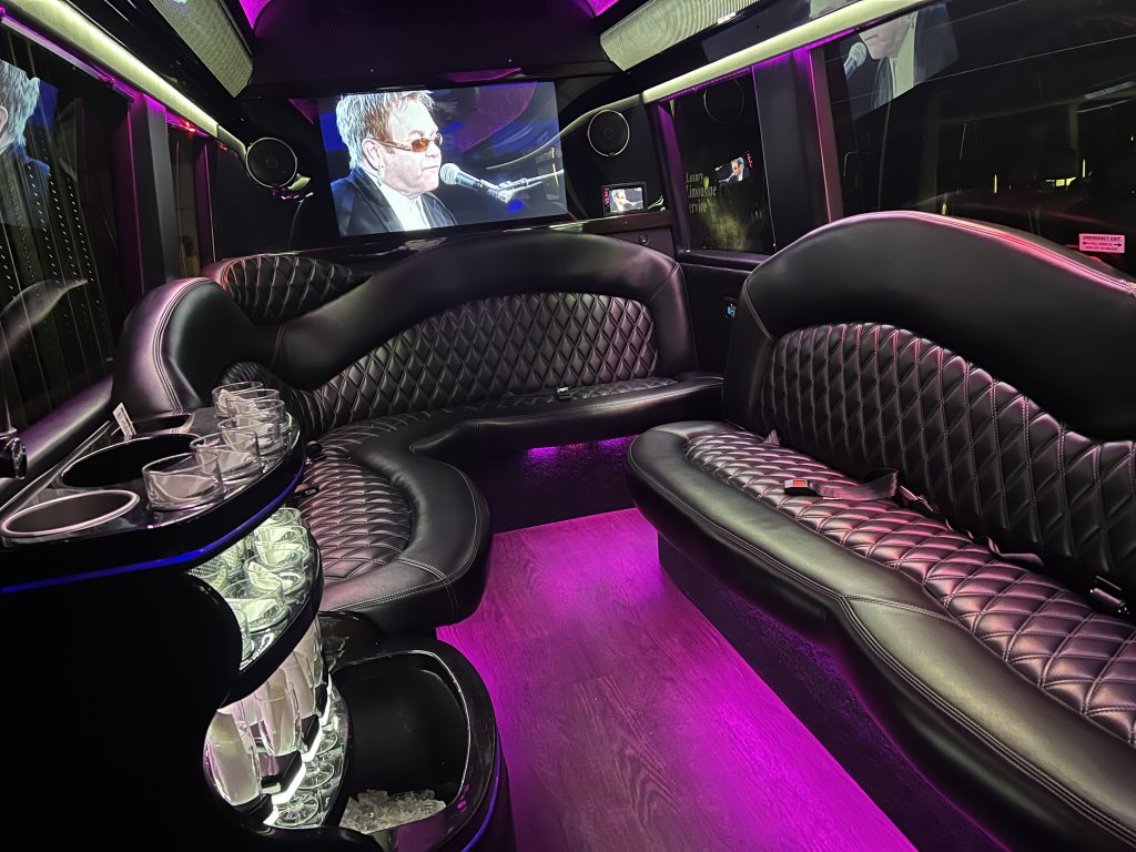Mercedes Sprinter limo van interior