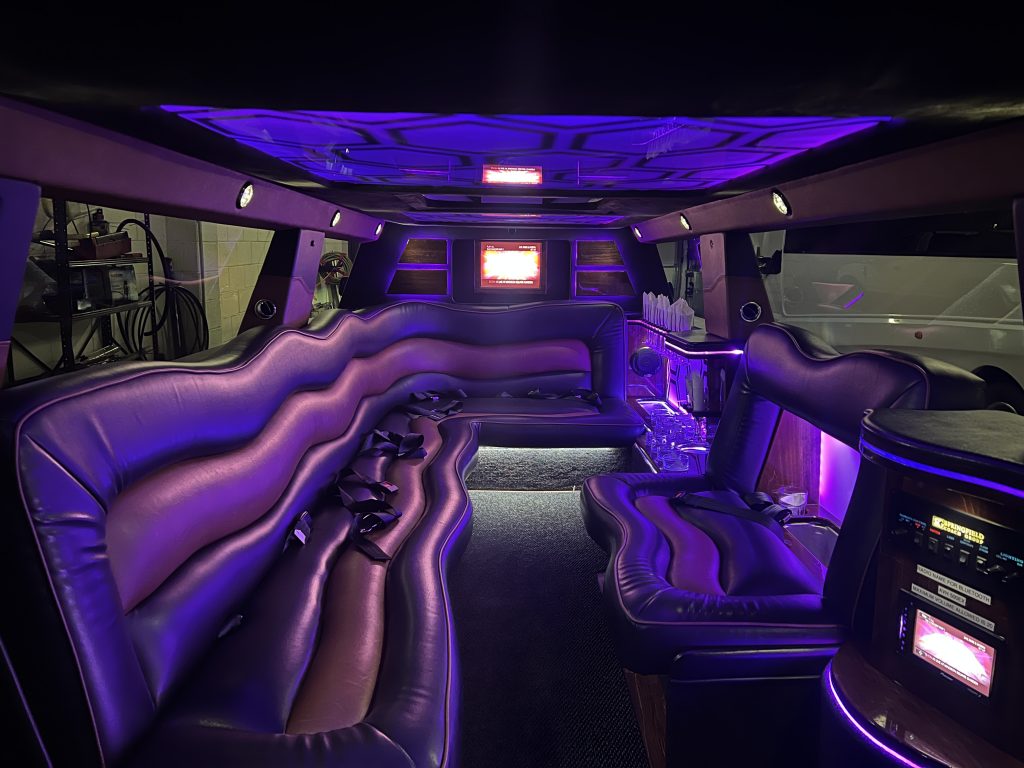 Cadillac Escalade stretch limousine interior